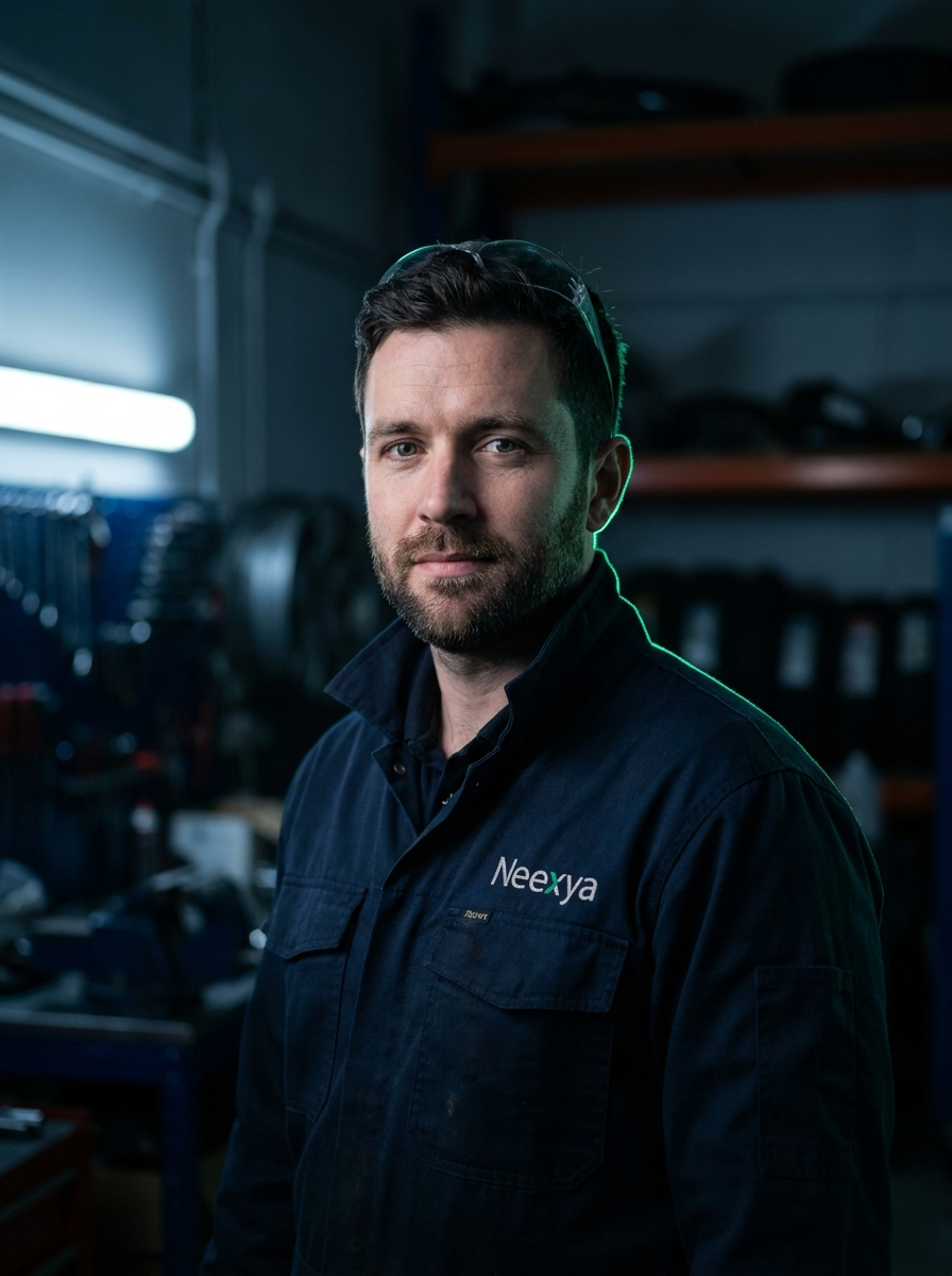 Technicien vitrage automobile sur le terrain